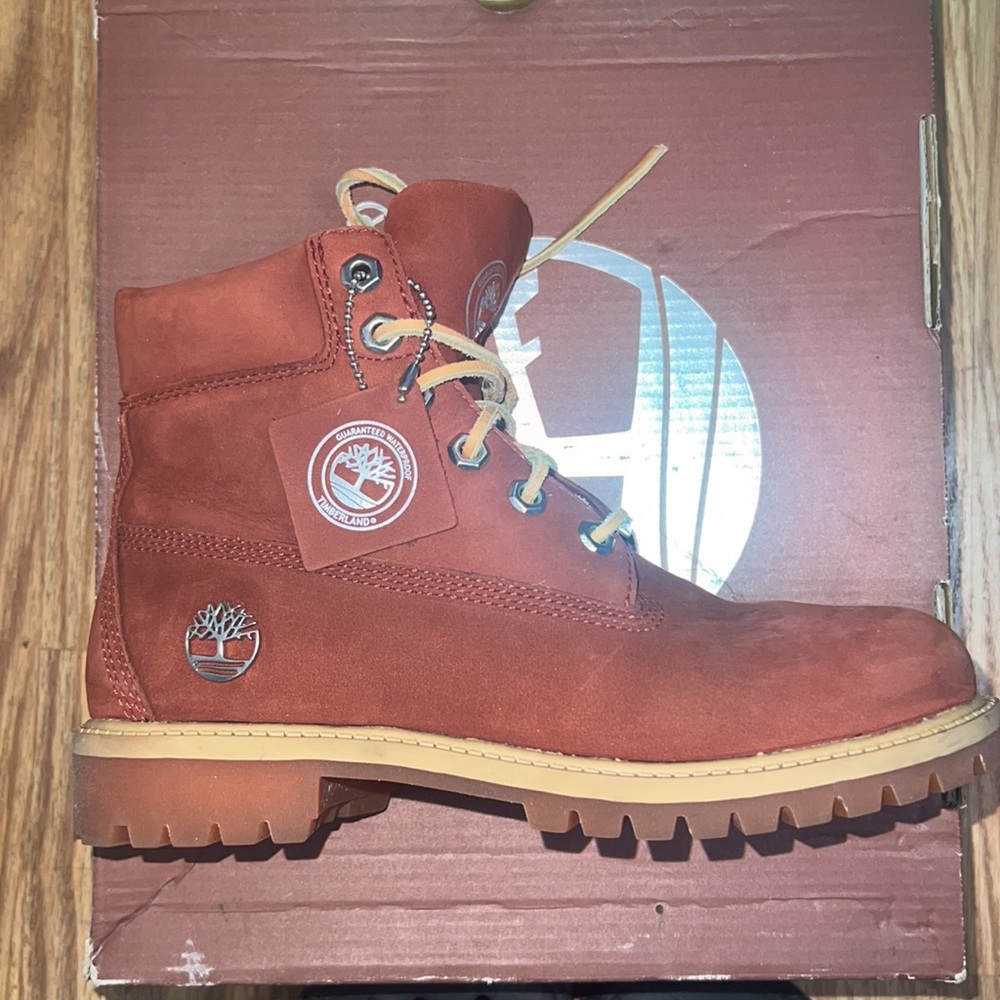 Burnt orange limited edition Timberlands